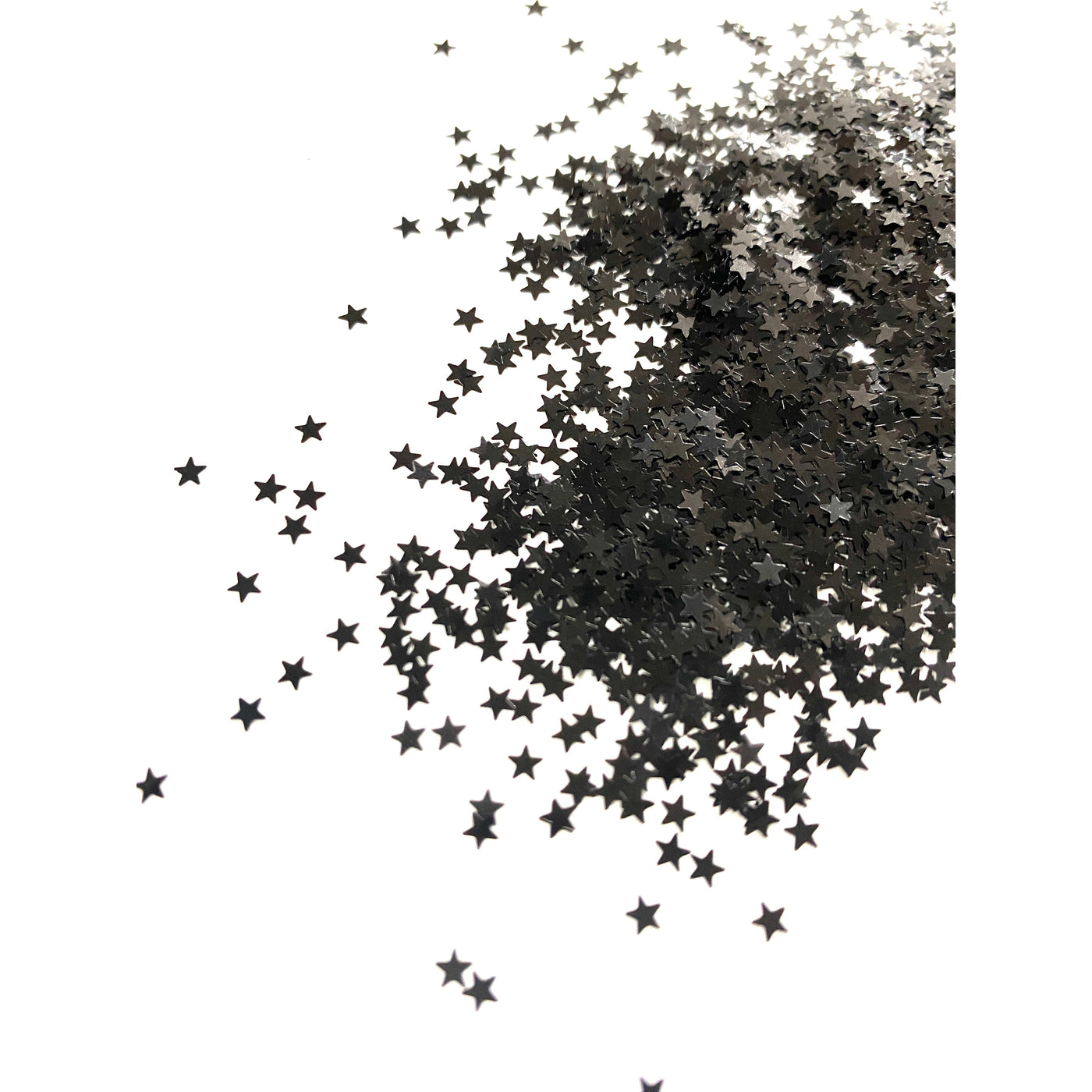 Black Star Shaped Glitter